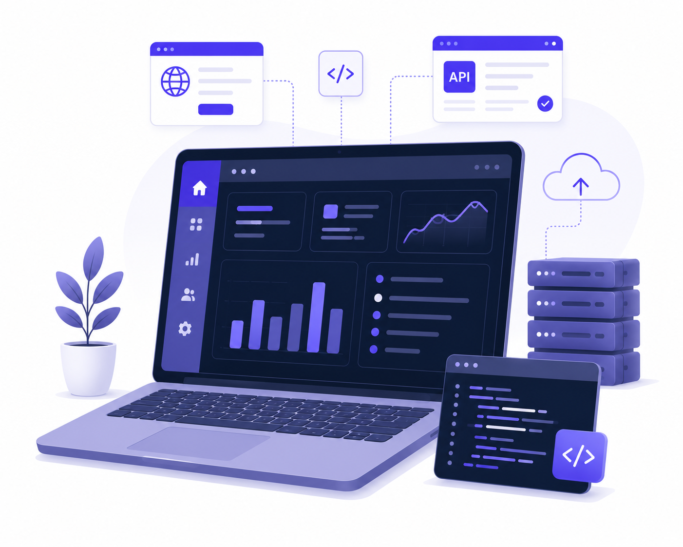 Web application dashboard preview